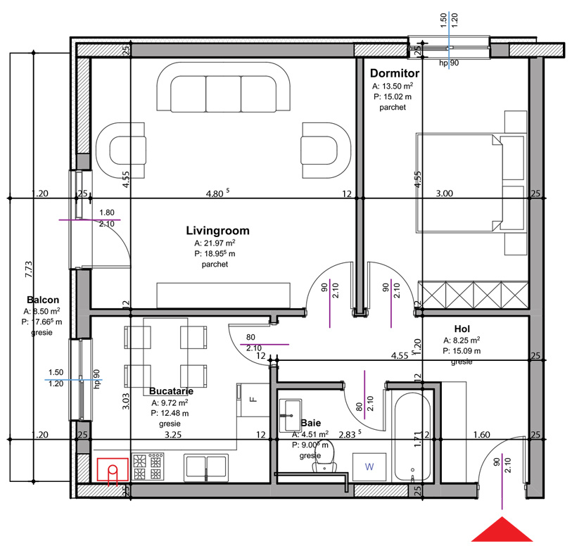 Apartament 2 camere Pitesti | Zona Stadion