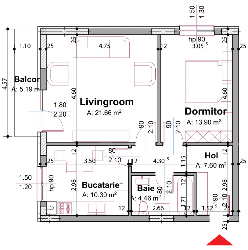 Apartament 2 camere Pitesti | Zona Stadion