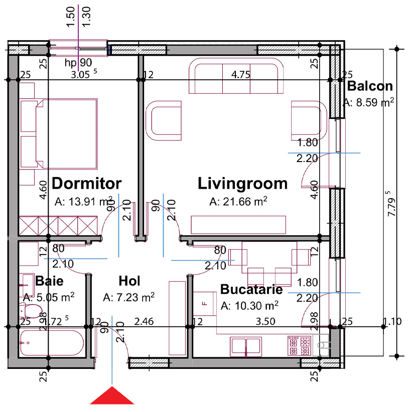 Apartament 2 camere Pitesti | Zona Stadion