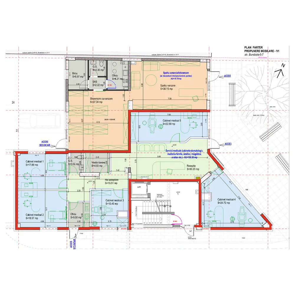 Spatiu Comercial, Strada Burebista, 162mp, 0% COMISION
