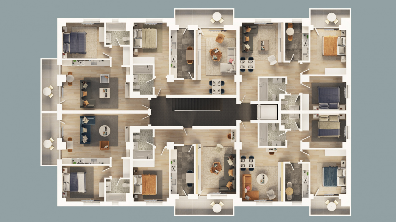Apartament de vânzare în AG Mioveni, 77 m²