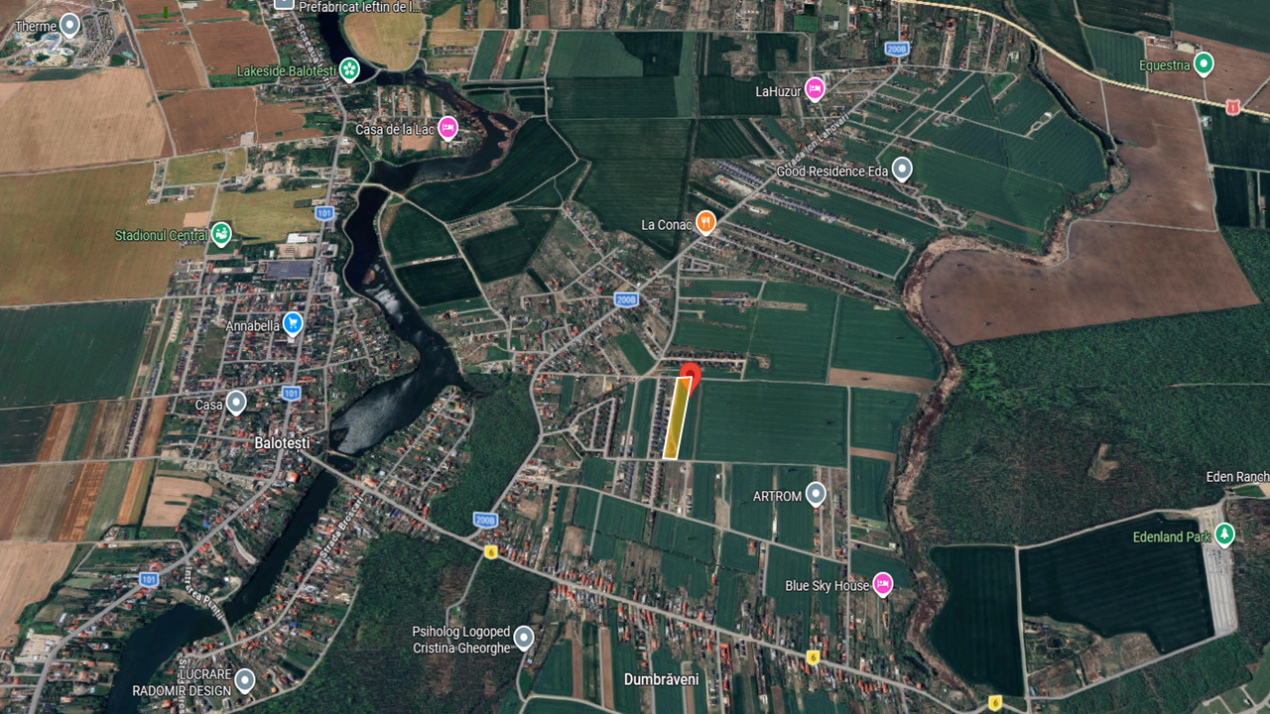 Teren 10.000mp parcelat Balotesti