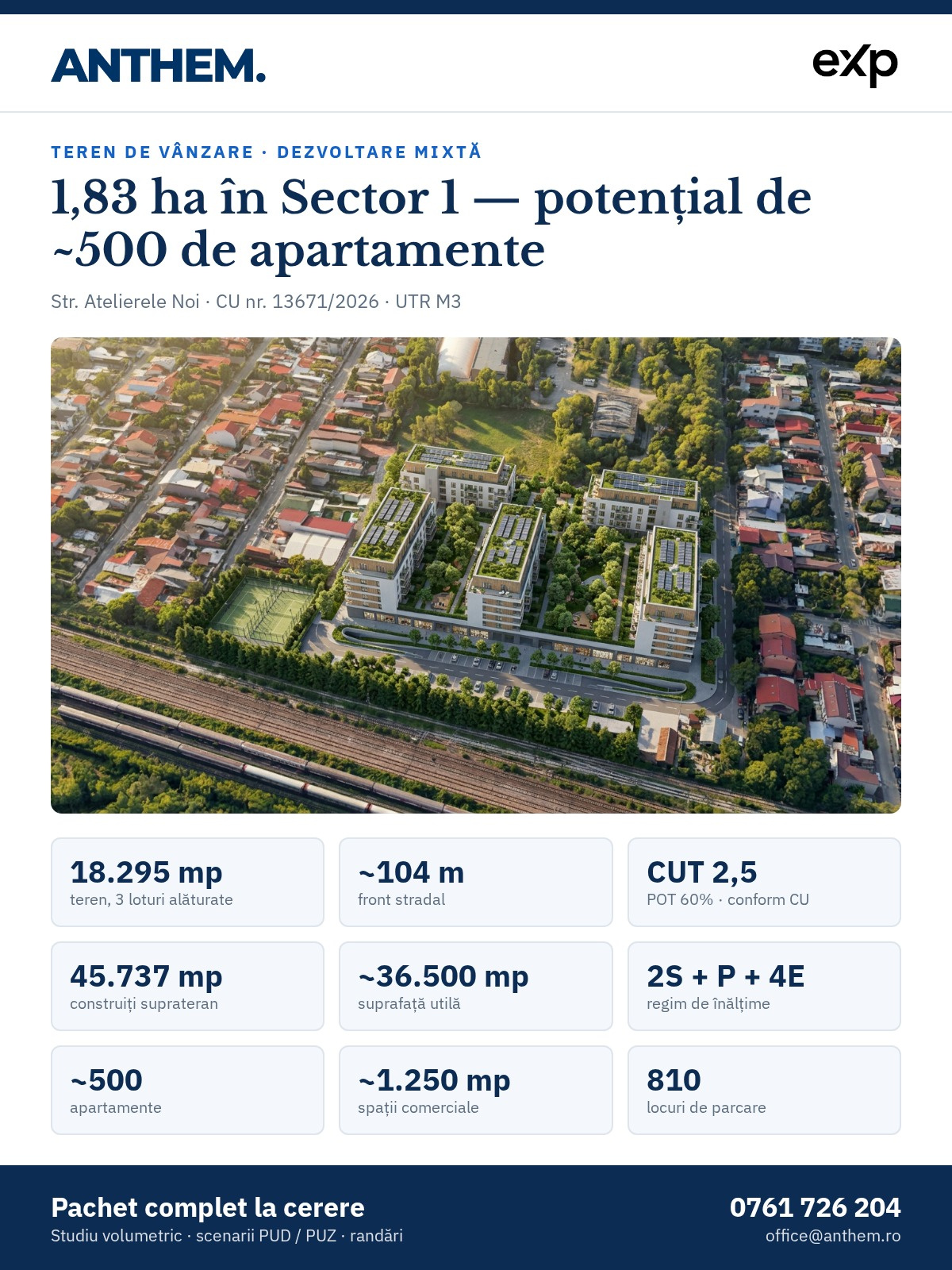Teren de vânzare în B Bucuresti, Atelierele Noi Nr. 2A ([object Object])