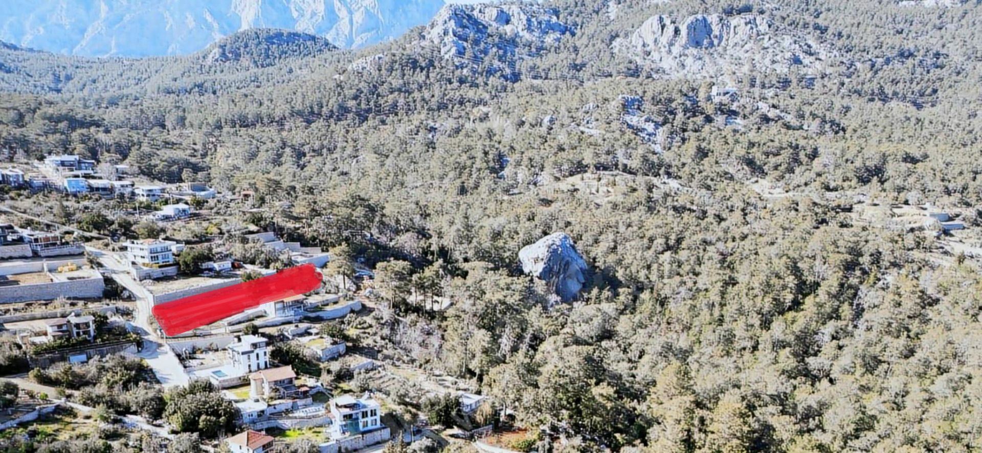 ANTALYA KONYAALTI HİSARÇANDIR'DA KÖY YERLEŞİK ALANINDA 1.352 m² VİLLA İMARLI ARSA