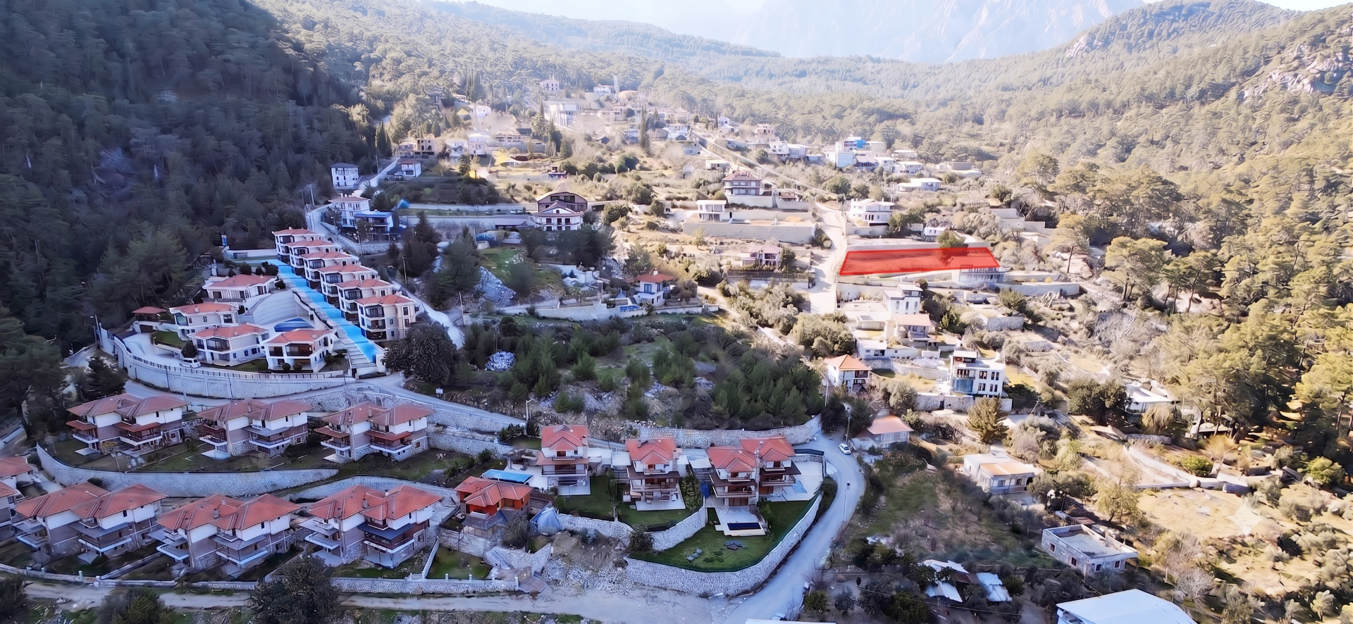 Land / Unzoned for sale in Antalya, Hisarçandır, Antalya, 1352 m²