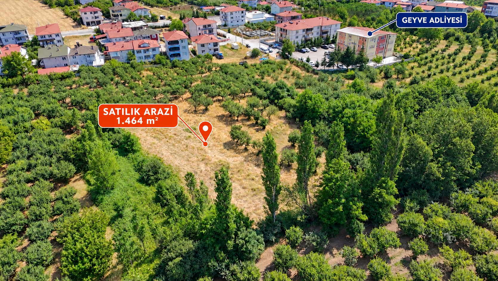 Agricultural Land Zoned for Development for sale in Sakarya, Yörükler, Sakarya, 1464 m²