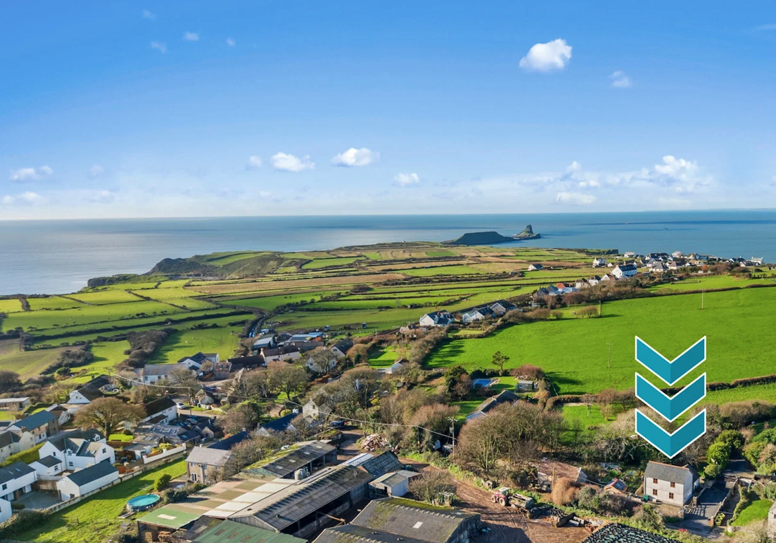 Detached House for sale in Swansea, Orchard Cottage, Rhossili, Gower, SA3 1PJ, 795 m²
