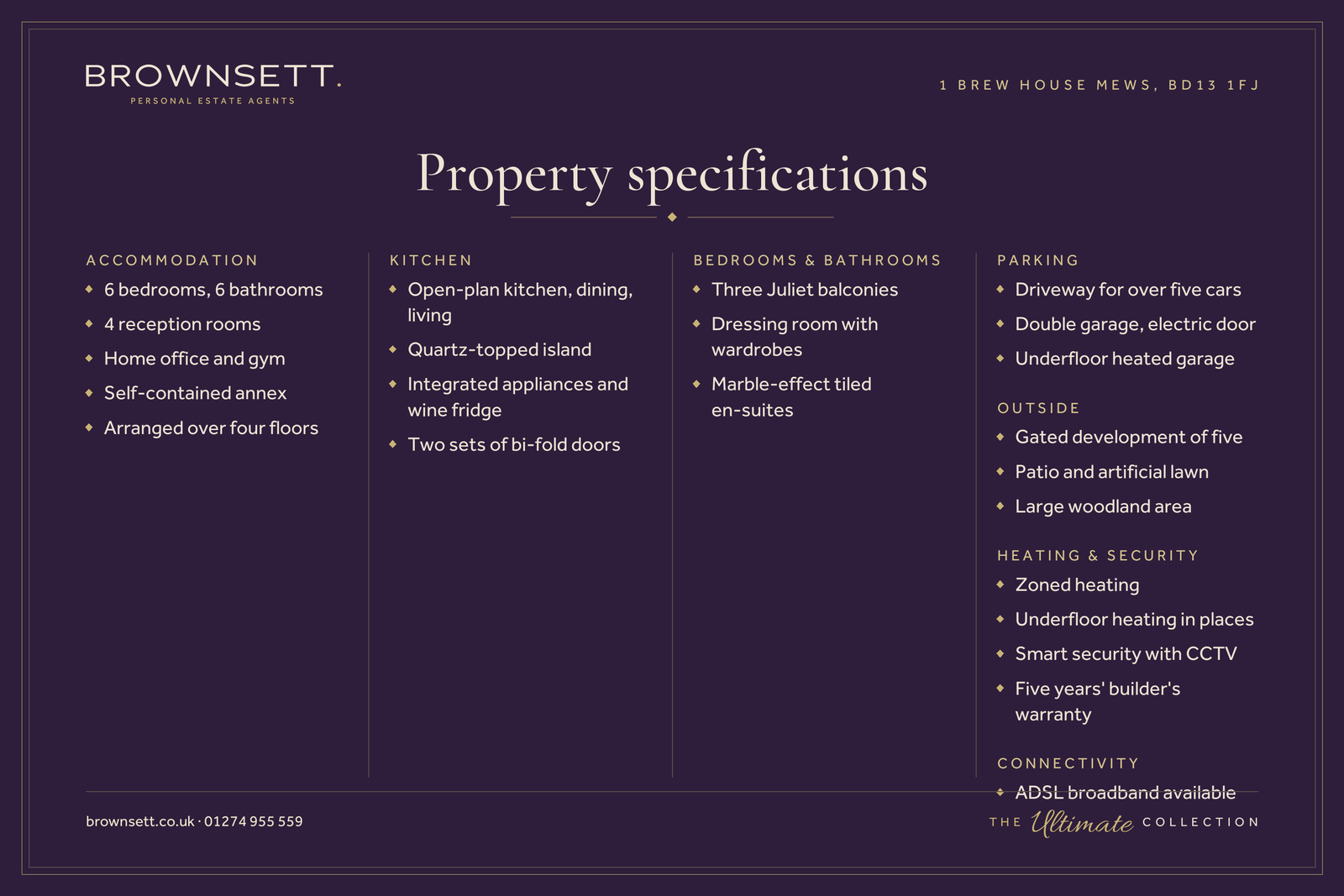 Detached House for sale in Bradford, Brew House Mews, Queensbury, Bradford, BD13 1FJ, 3837 m²