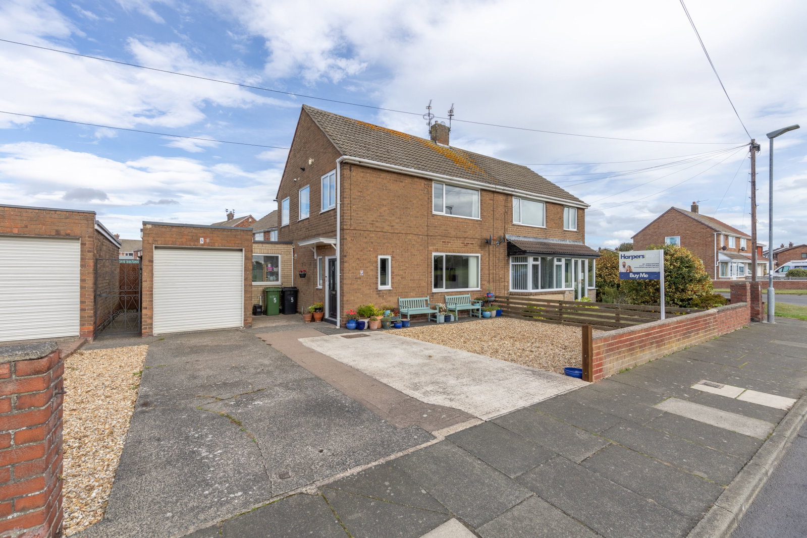 Semi Detached House for sale in Bedlington, Hotspur Avenue, Bedlington, NE22 5TB, 1075 m²