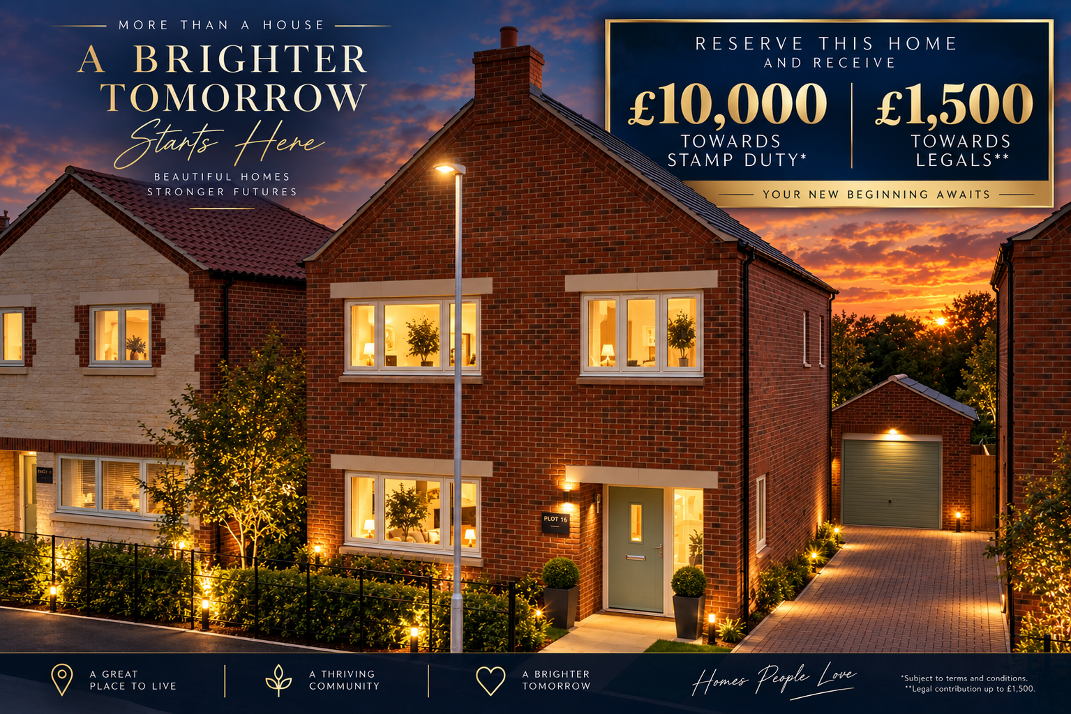 Detached House for sale in Leadenham, Royal Meadow , Leadenham, Leadenham, Lincolnshire, LN5 0FX, 1254 m²