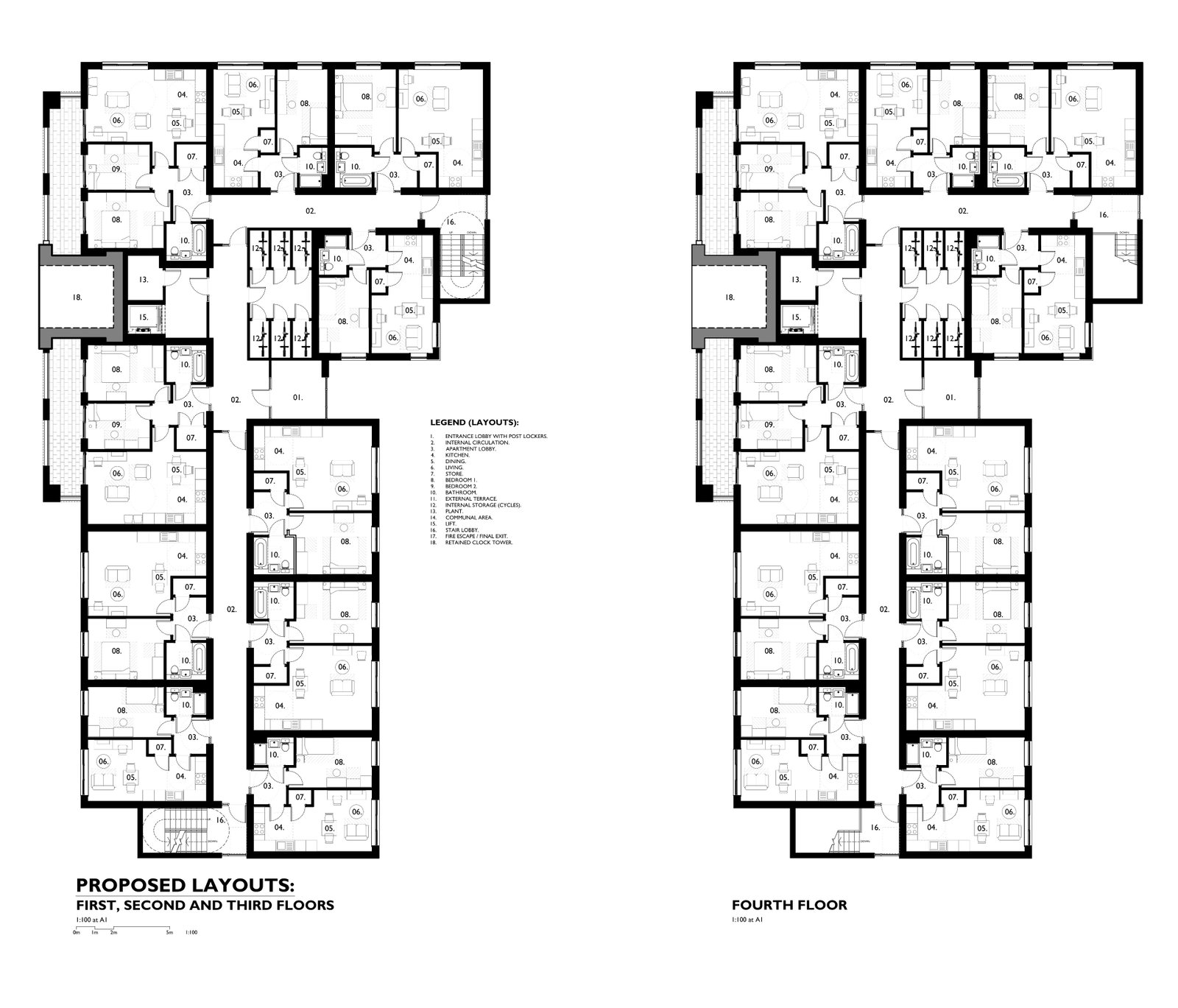 Block Of Flats for sale in Mansfield, Clock Tower Apartments, Rock Valley, Mansfield, Nottinghamshire, NG18 2HT