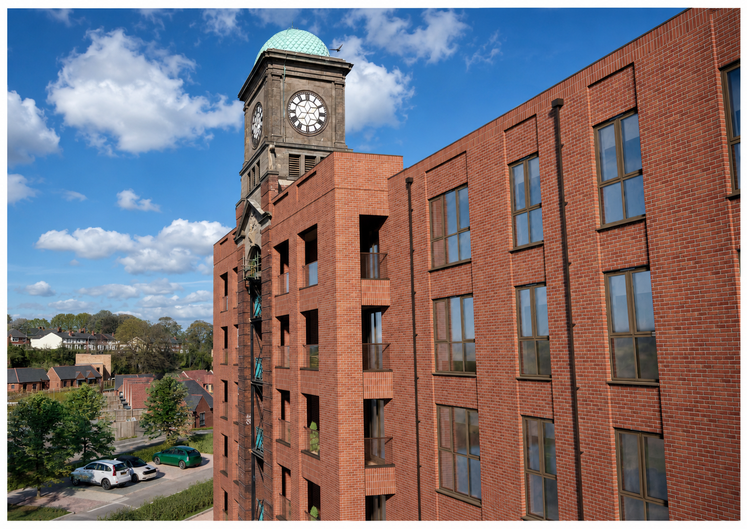 Block Of Flats for sale in Mansfield, Clock Tower Apartments, Rock Valley, Mansfield, Nottinghamshire, NG18 2HT
