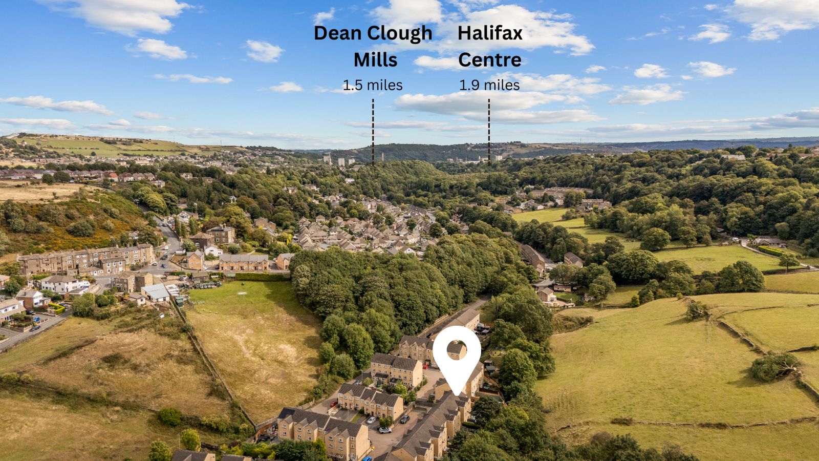 Town House for sale in Halifax, Larch Close, Wheatley, HX2