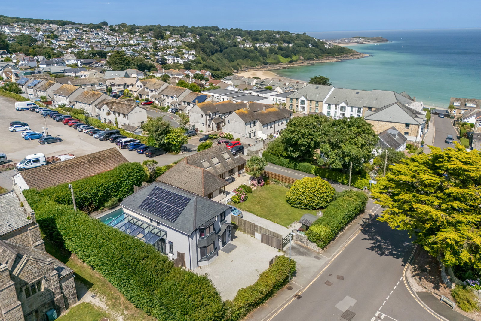 Detached House for sale in St. Ives, Porthrepta Road, Carbis Bay, St. Ives, Cornwall, TR26 2NZ