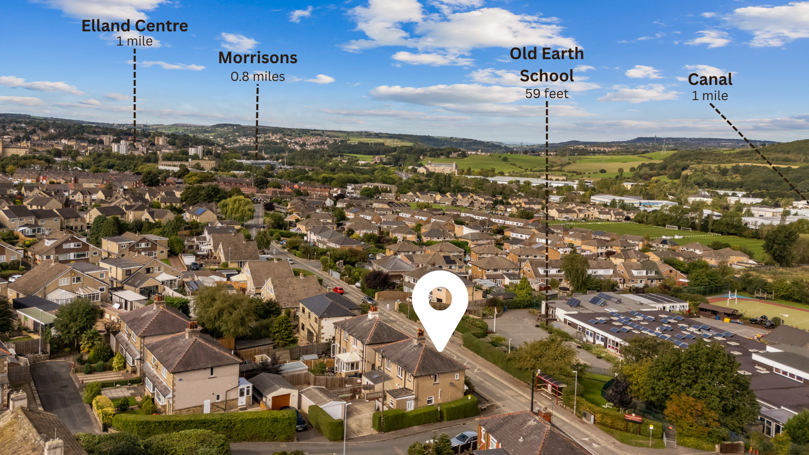 Semi Detached House for sale in Elland, Lower Edge Road, Elland, HX5