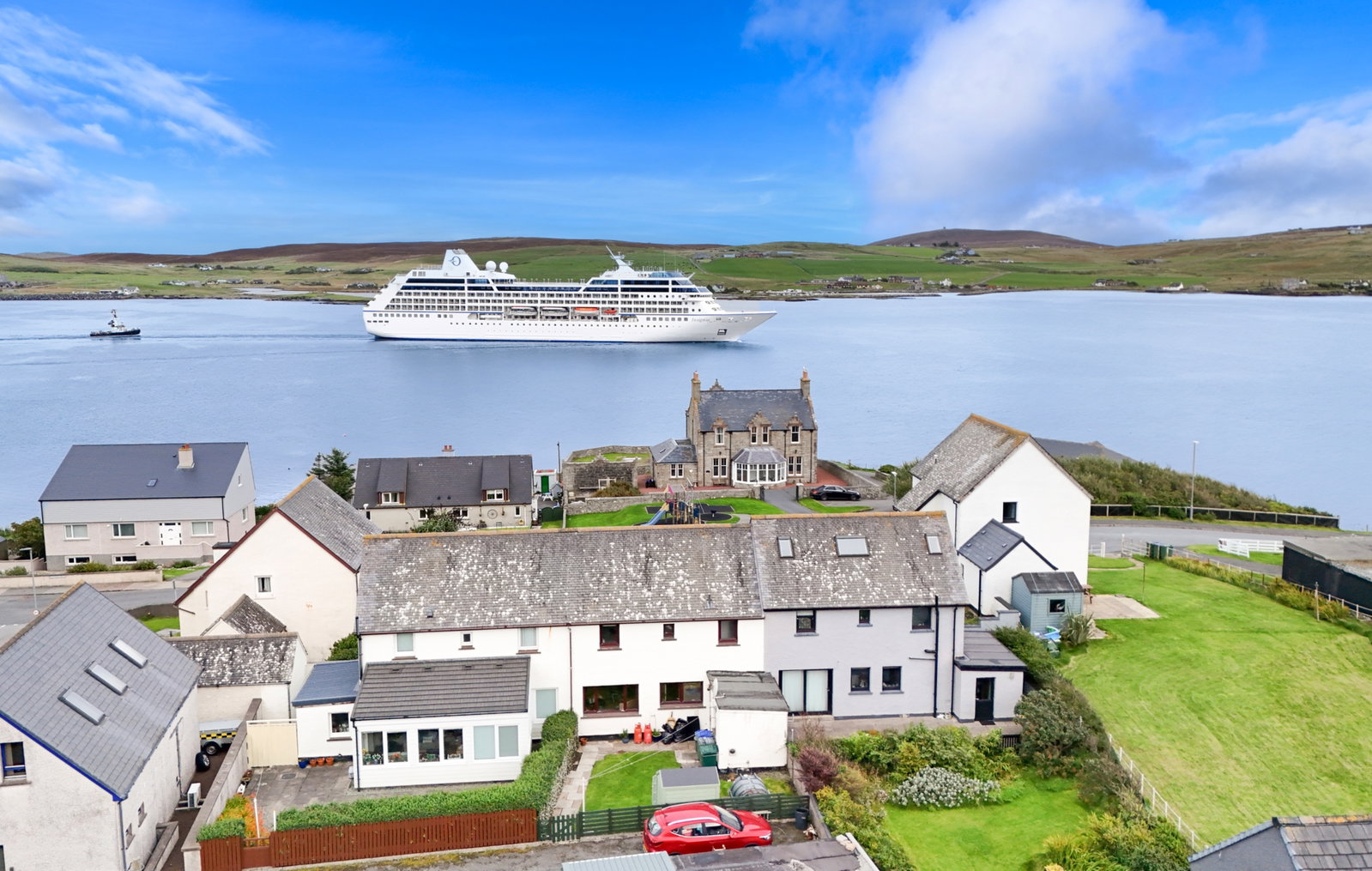Terraced House for sale in Shetland, 2 Coastguard House, Twageos Road, Lerwick, Shetland, ZE1 0BB