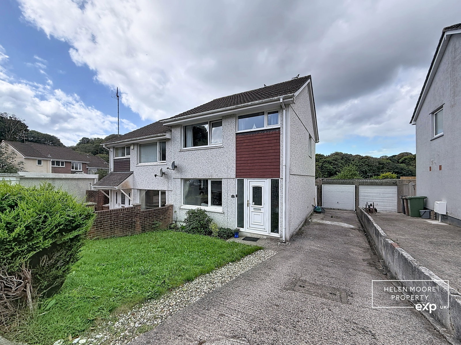 Semi Detached House for sale in Plymouth, Hurst Close, Goosewell, Plymstock, PL9 9LP