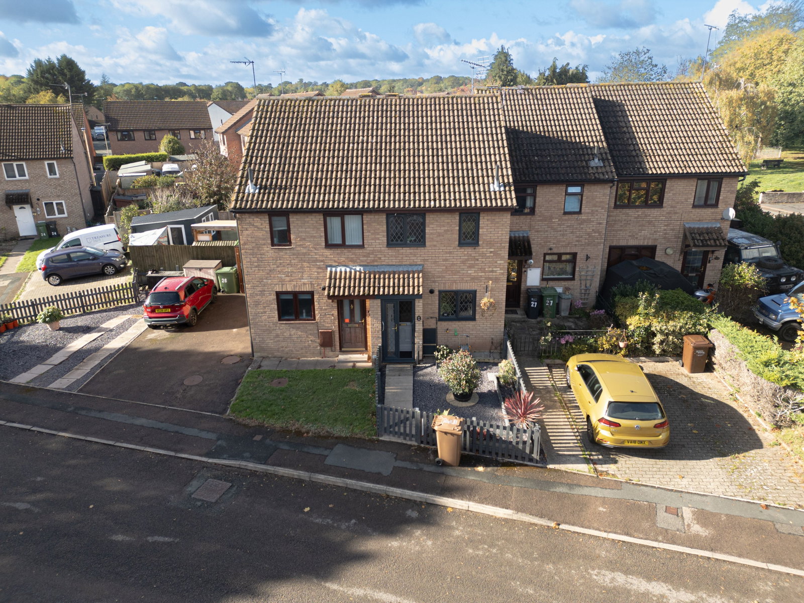 Terraced House for sale in Hereford, Coppin Rise, Belmont, Hereford, HR2 7UE, 829 m²