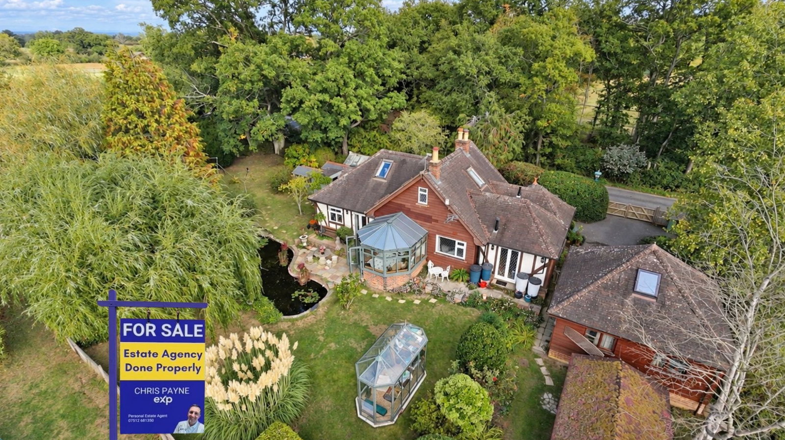 Detached House for sale in Ashford, Redbrook Street, High Halden, Ashford, TN26 3JH