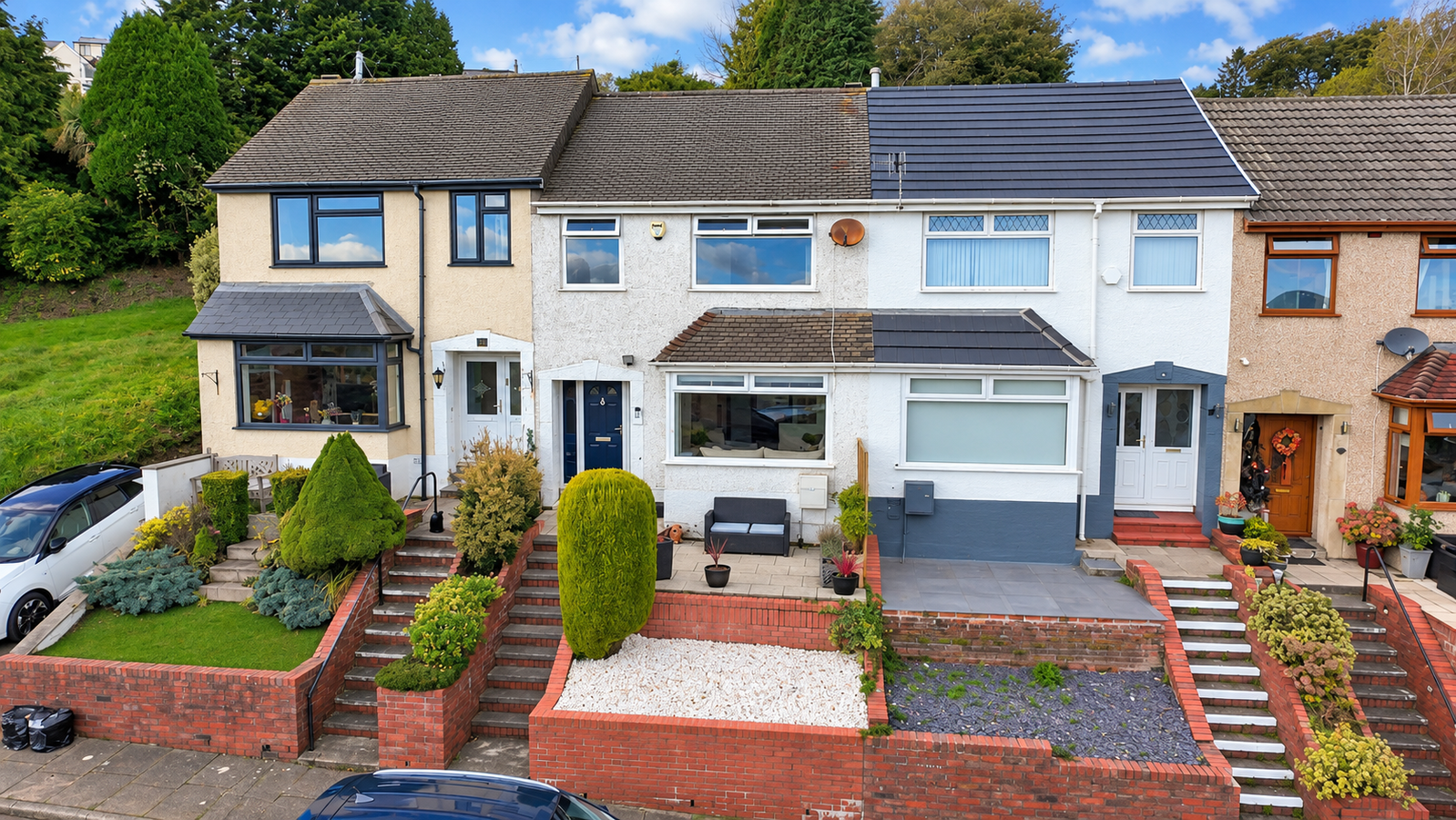Terraced House for sale in Swansea, Caryl Terrace, Plasmarl, Swansea, SA6 8NA, 786 m²
