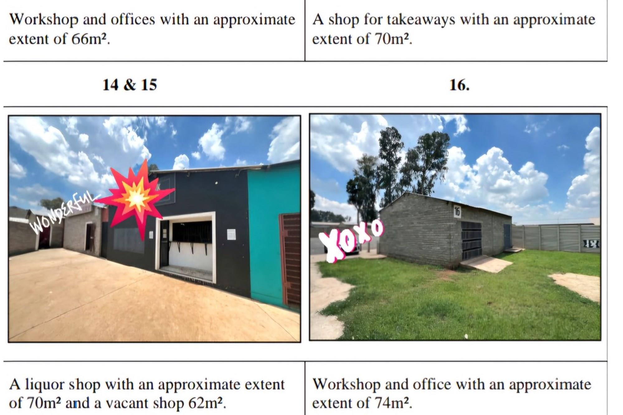 VANDERBIJLPARK * COMMERCIAL PROPERTY CW 6 * R14 500 000.00 * 2.688HA * SUPERMARKET * LIQUOR SHOP