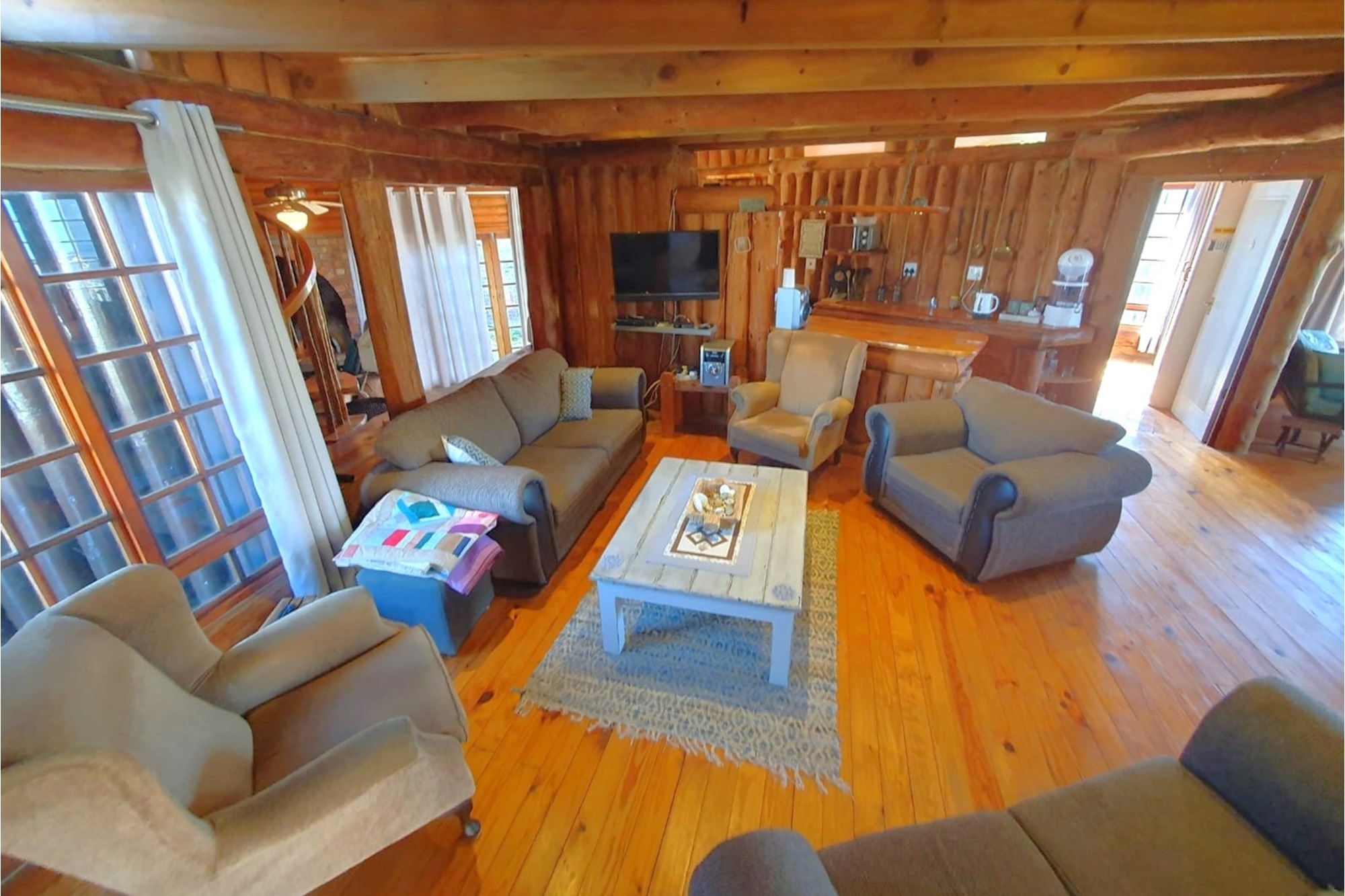 A Handcrafted Log Home Masterpiece in Boggomsbaai