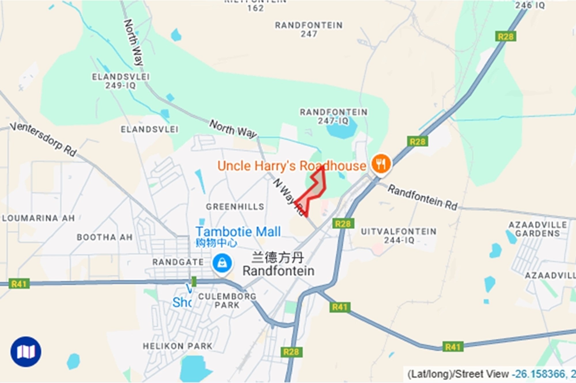 Vacant Land for sale in Greenhills, Randfontein, 145700 m²