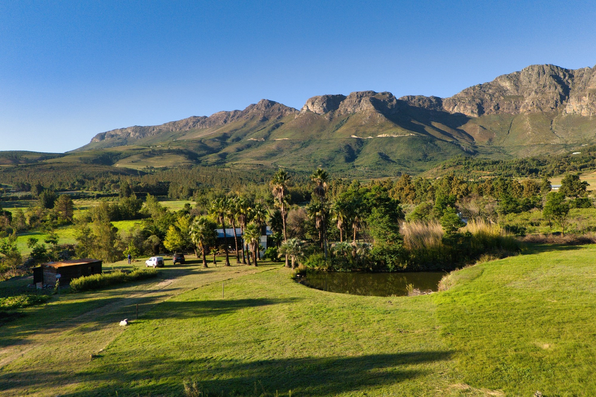 A river runs through 14.7 hectares of fertile terroir with incredible views