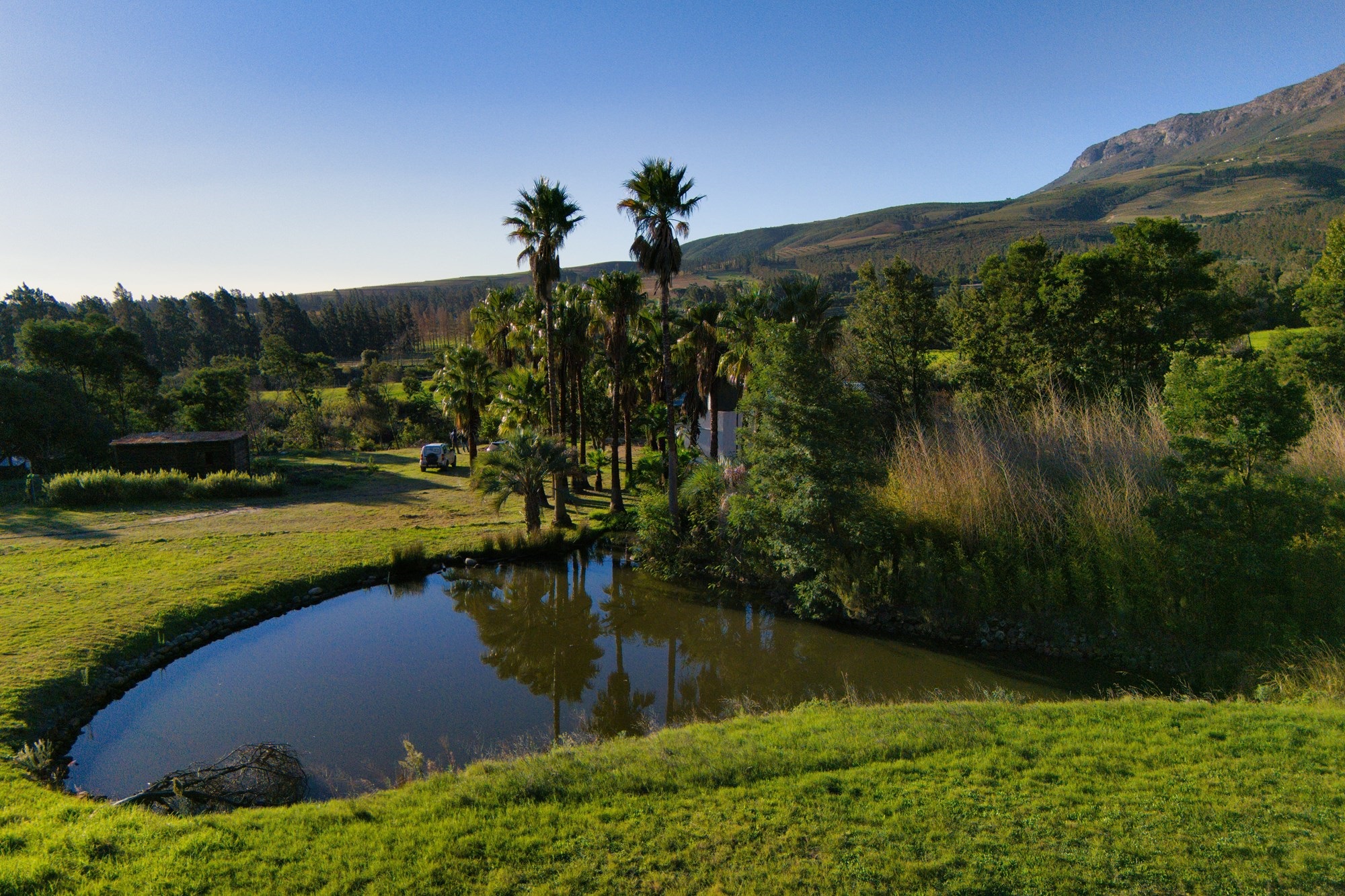 A river runs through 14.7 hectares of fertile terroir with incredible views
