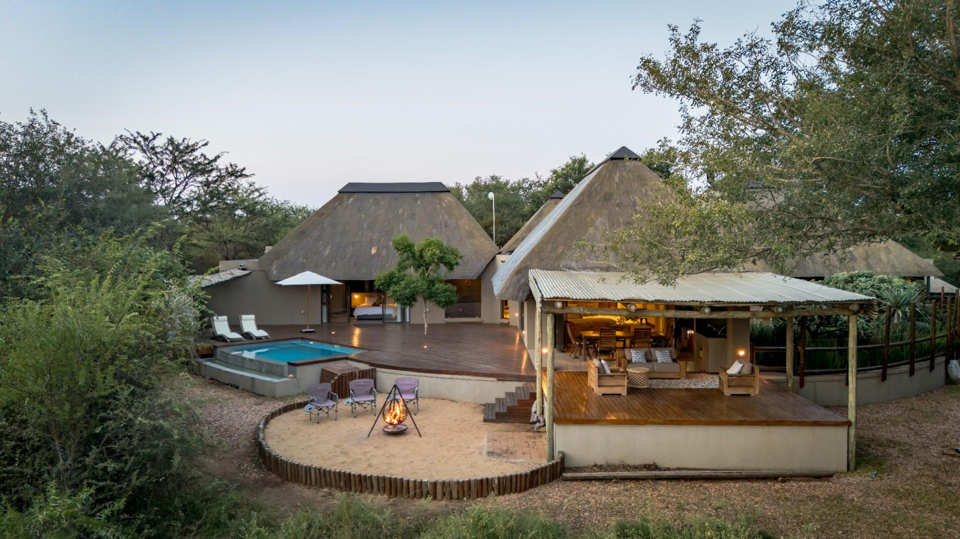 House and vacant stand with traverse for sale in Raptors View Wildlife Estate, Hoedspruit