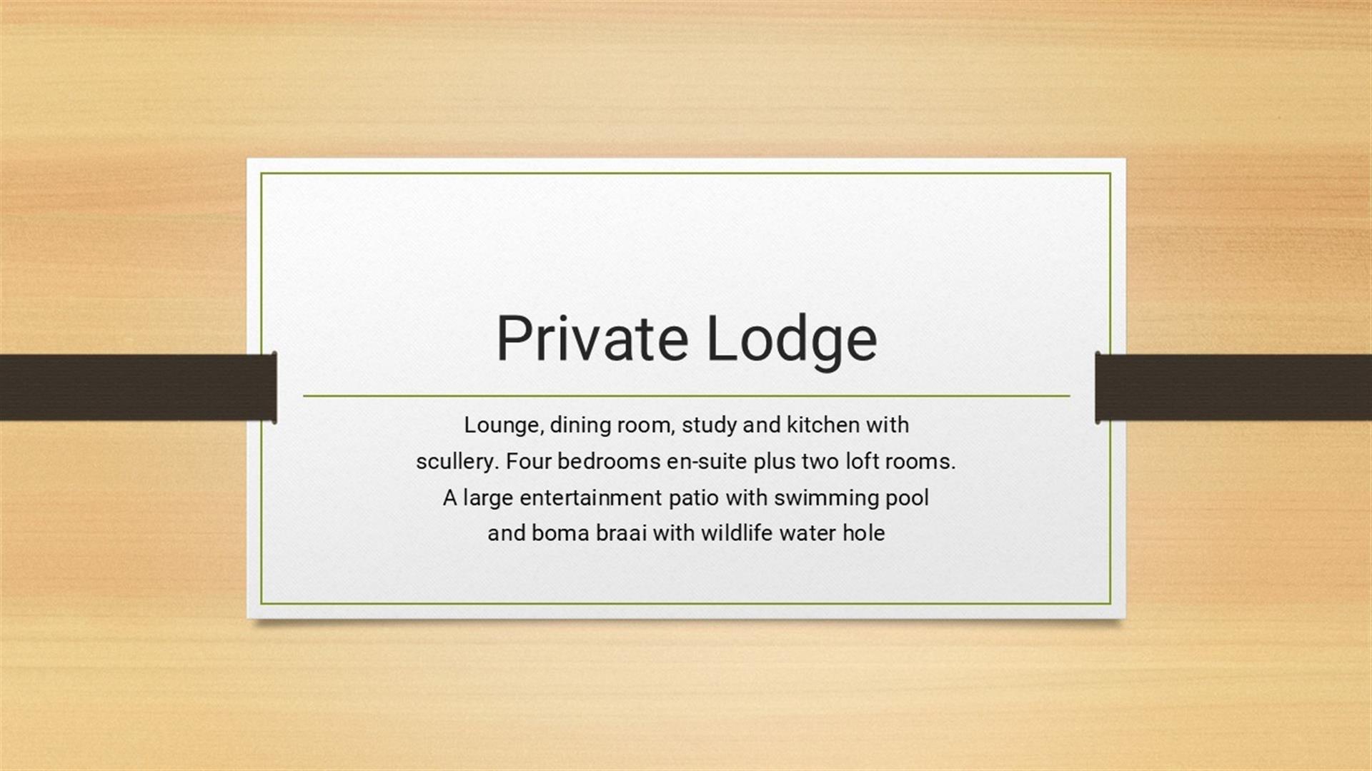 Private Lodge in Mabalingwe Nature Reserve - A Big 5 Lodge of Peace and Tranquillity