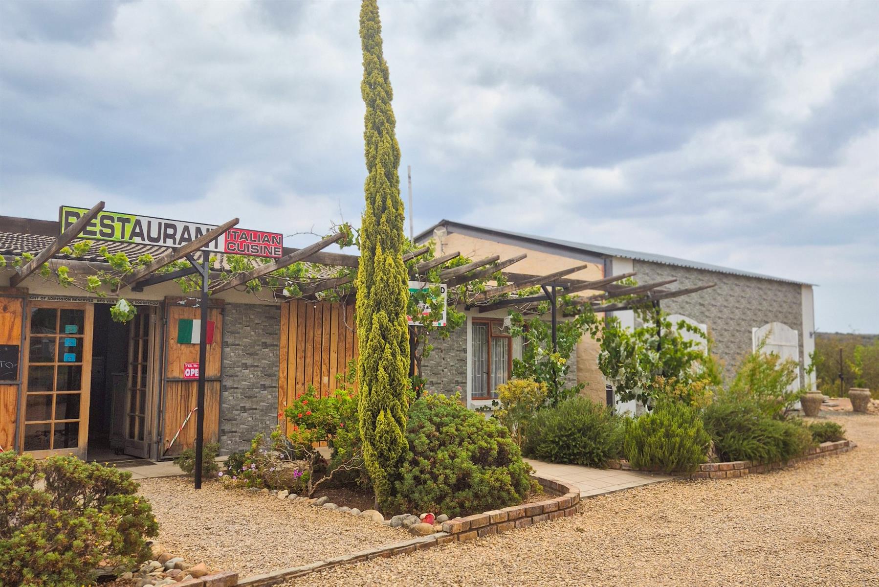 Established Italian Restaurant and Lifestyle Property for Sale on the R62 - Calitzdorp