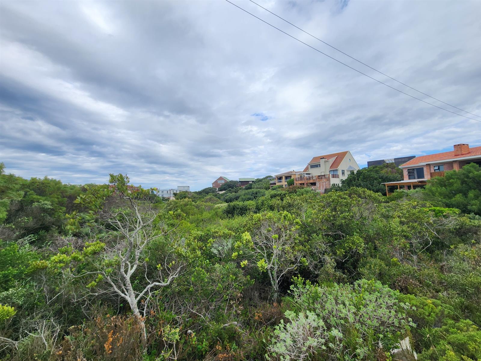 On the border of a green belt in Paradise Beach Eastern Cape
