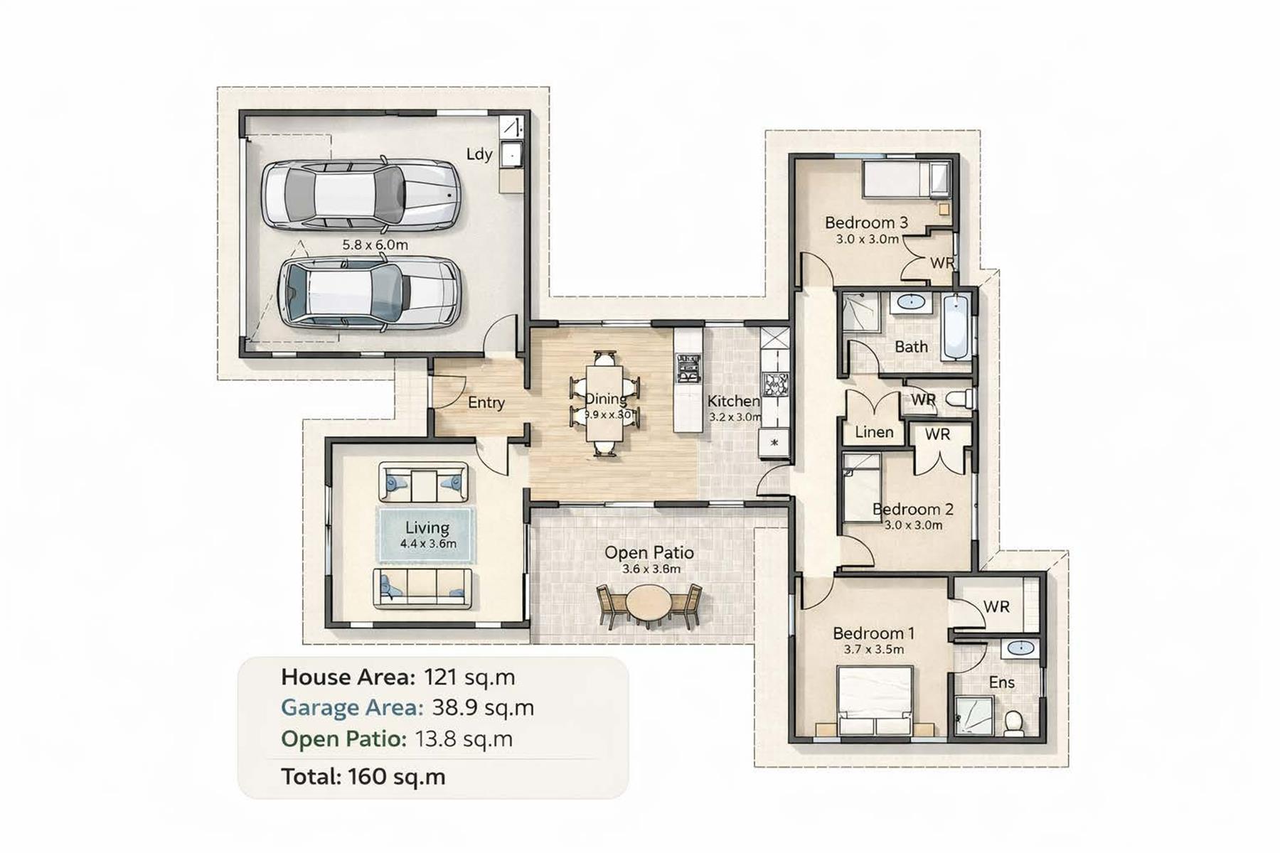 Plot and Plan House in Britannia Beach Estate, St Helena Bay