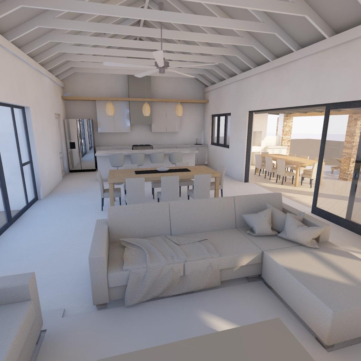 Modern luxurious house located on the Elephants River, Elephant Rock Eco Estate, Hoedspruit.