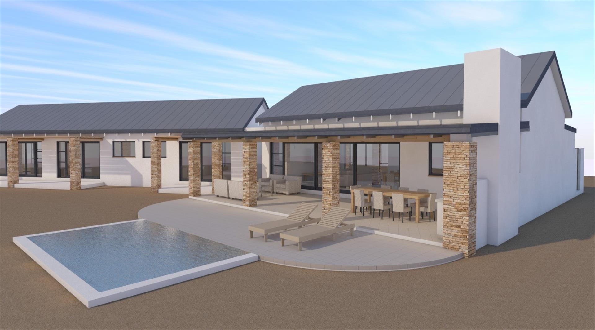 Modern luxurious house located on the Elephants River, Elephant Rock Eco Estate, Hoedspruit.