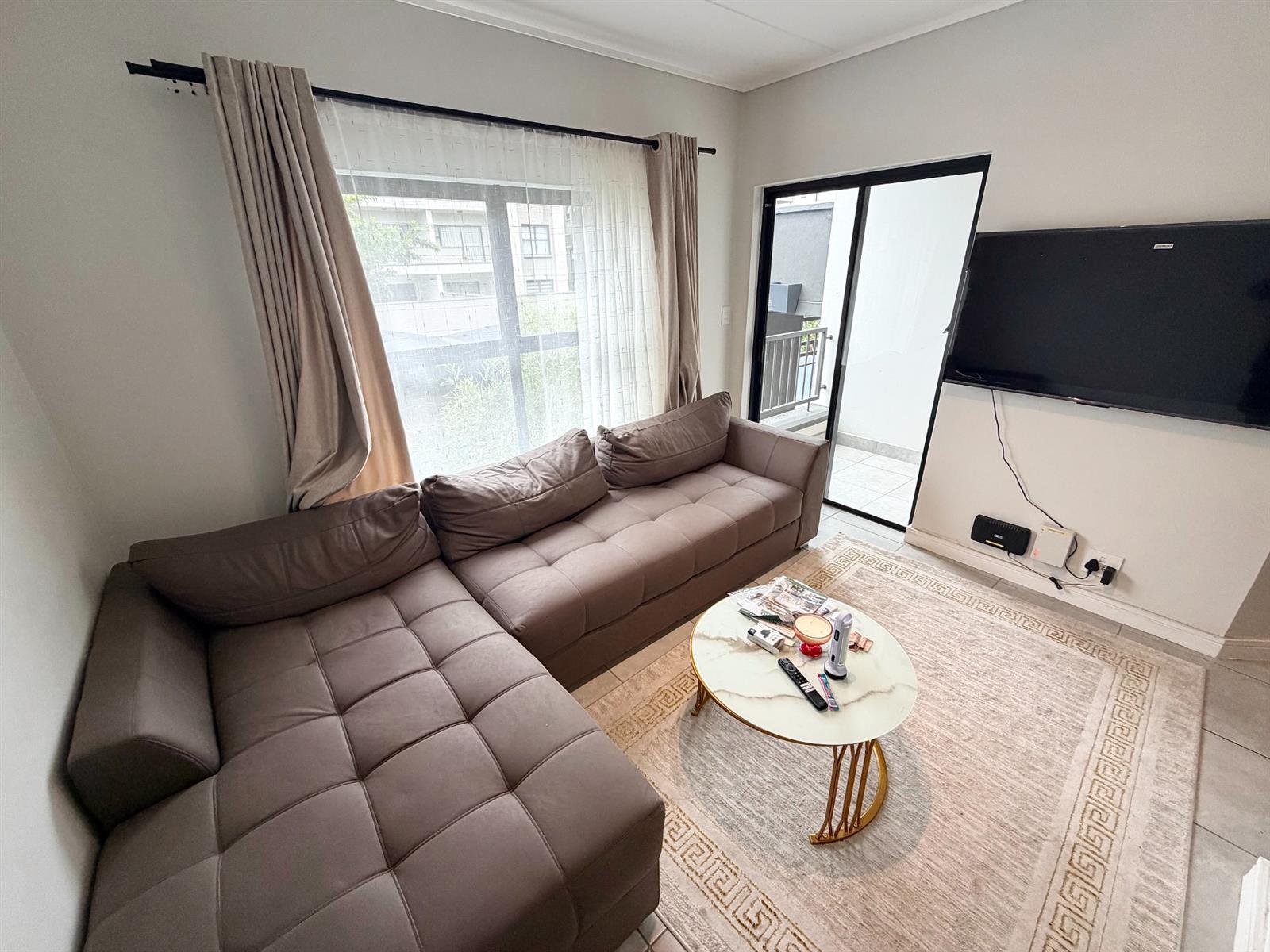 Modern 1 Bedroom, 1 Bathroom First Floor Apartment with Small Balcony