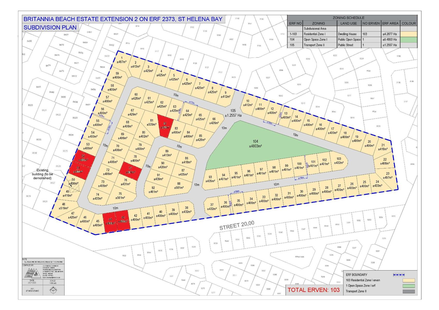 Plot and Plan Project For Sale in Britannia Beach Estate Britannia Bay St Helena Bay Western Cape