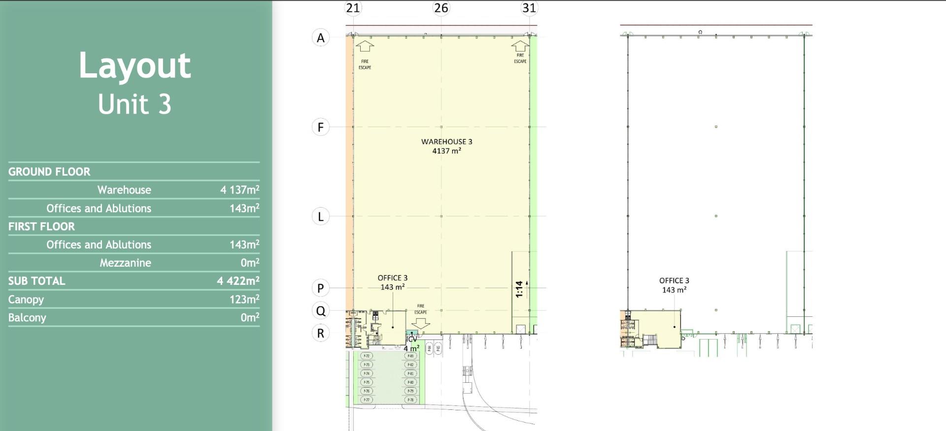 4,422m² Warehouse To Let | Unit 3 | Indlovu Industrial Park, Montague Gardens | +123m² Canopy