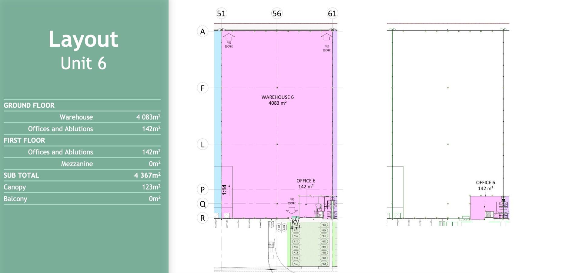 4,367m² Warehouse To Let | Unit 6 | Indlovu Industrial Park, Montague Gardens | +123m² Canopy