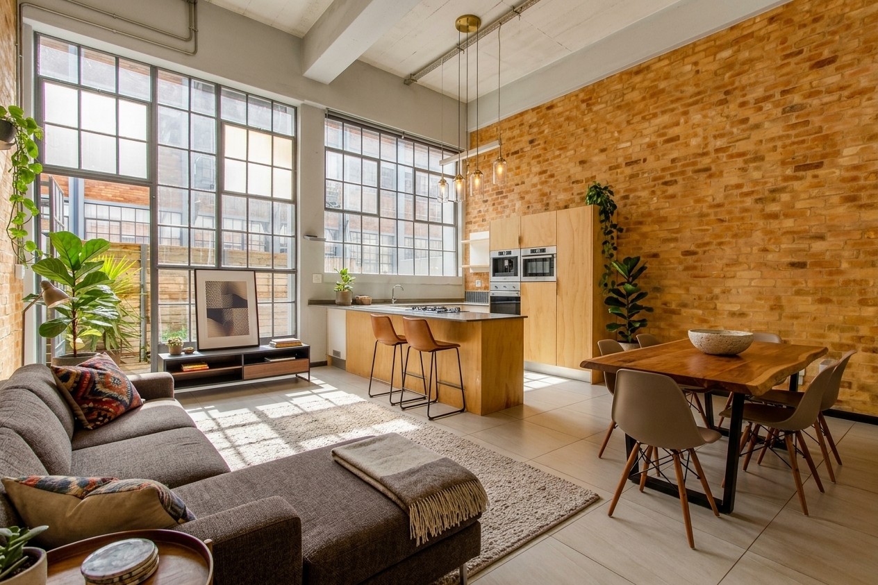 Trendy, light filled, two bedroom, two bathroom apartment