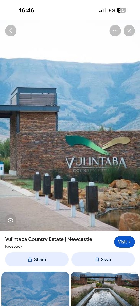Vacant Land For Sale in Vulintaba Country Estate, Newcastle, KwaZulu Natal
