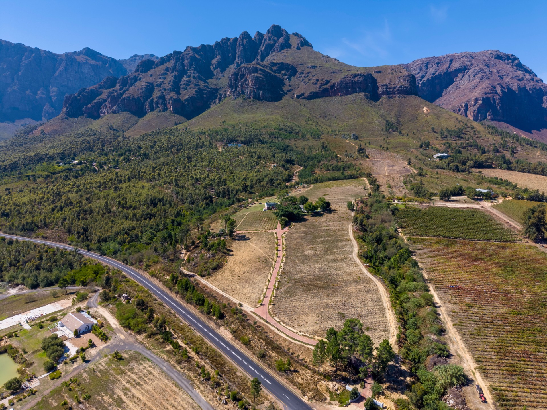 48ha Paarl Lifestyle Farm with Income, Water Infrastructure and Mountain Views