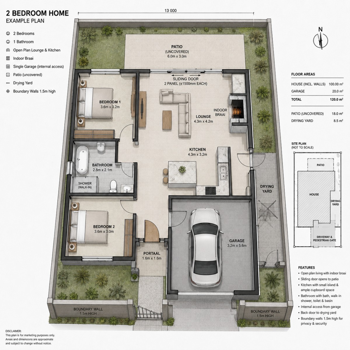 Kapteinskloof Plot and Plan - St Helena Views, St Helena Bay