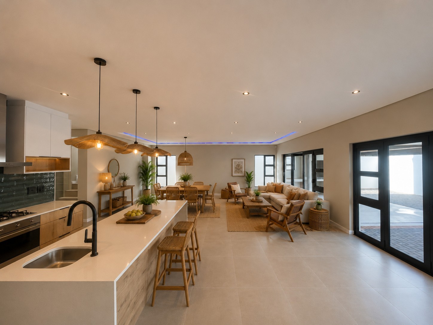 Modern Family Living in a Secure Enclave