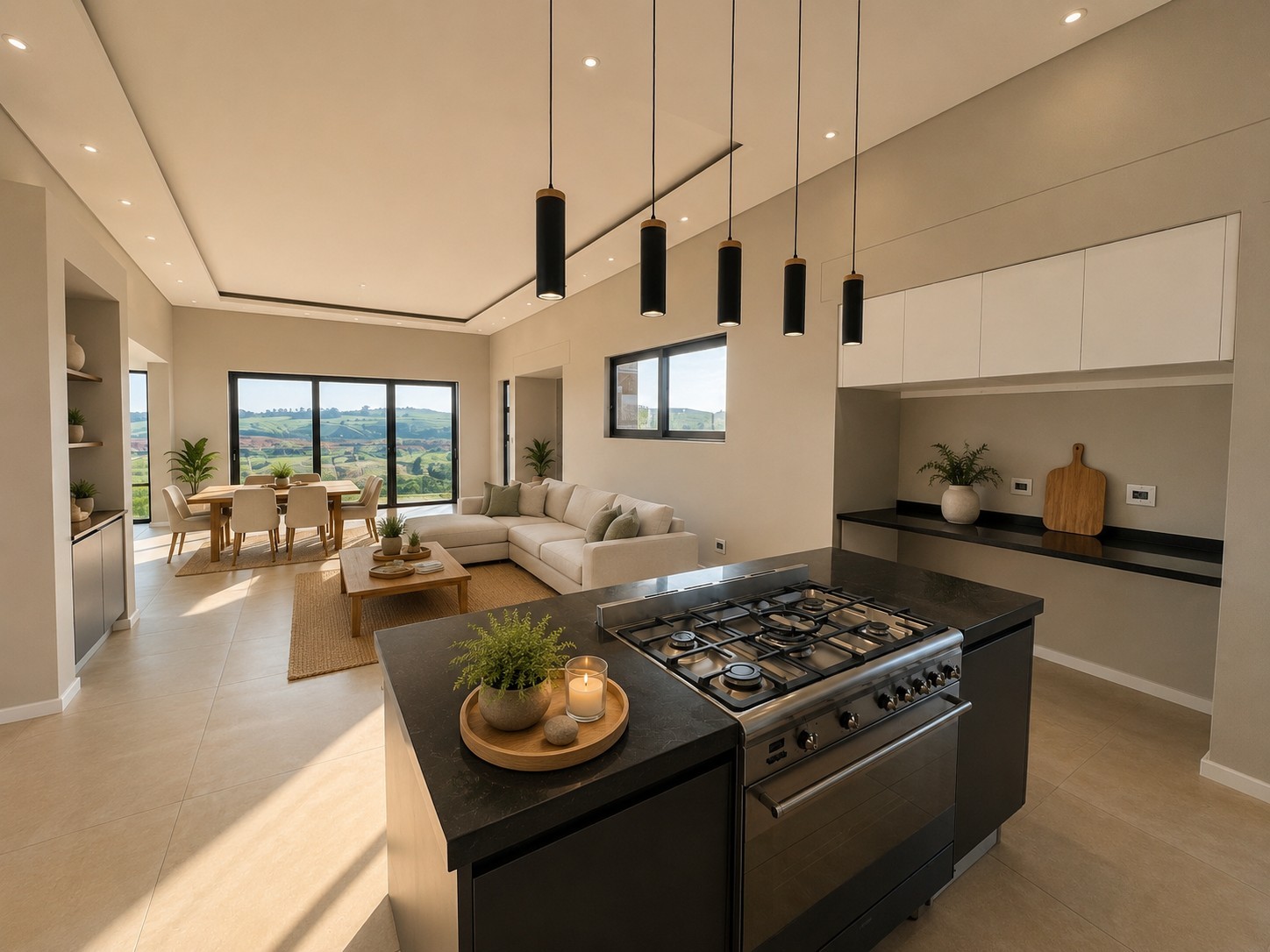 Contemporary Luxury Living with Panoramic Golf Course and Dam Views - No Transfer Duty