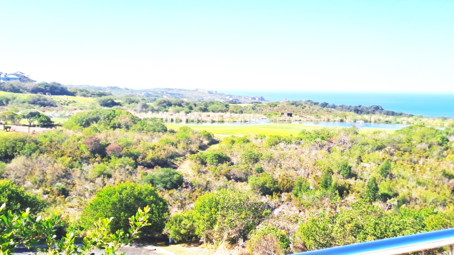 Stunning Golf Course views featuring dramatic clifftops, dams and coastal waters
