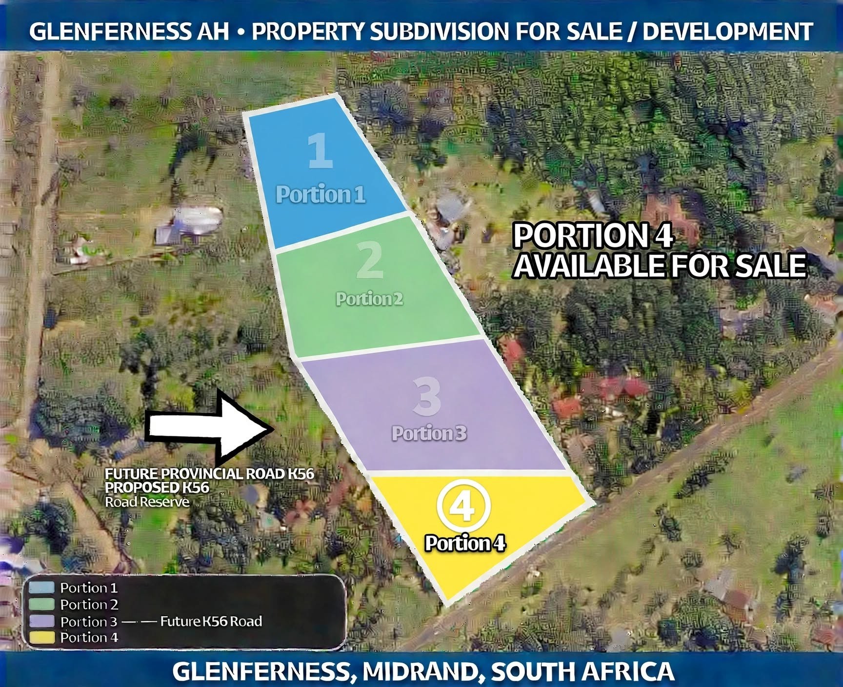 Vacant Land for sale in Glenferness, Midrand, 4908 m²