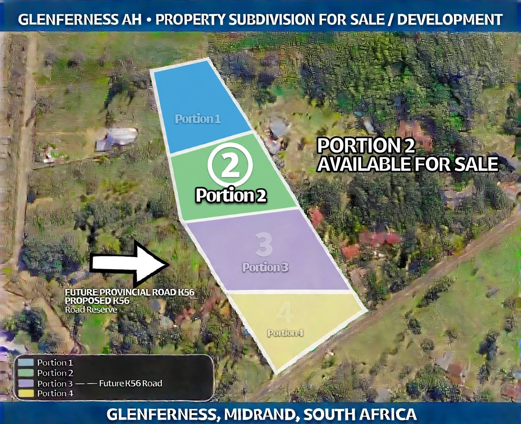 Farm for sale in Glenferness, Midrand, 9980 m²