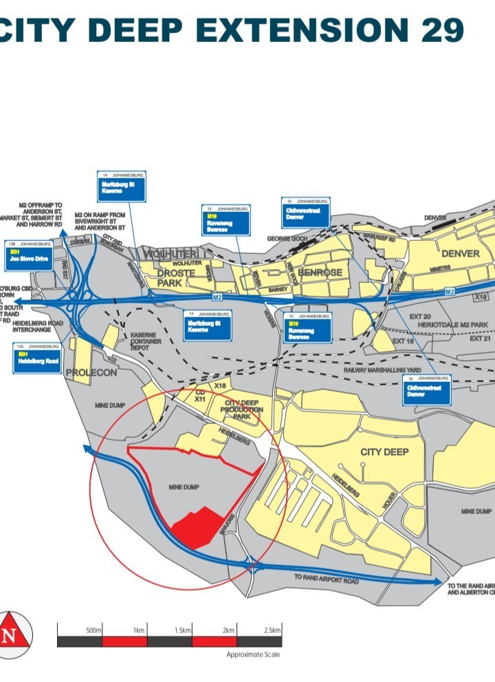Vacant Land for sale in City Deep, Johannesburg, 1957 m²